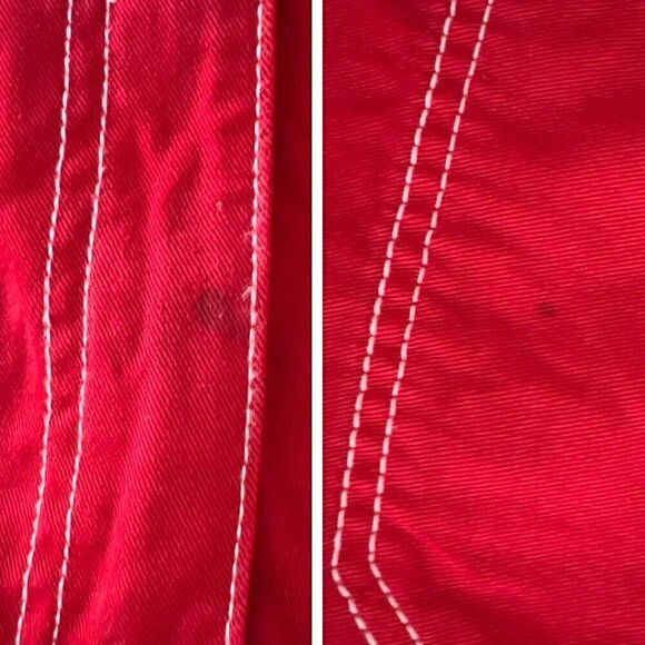 Revice Red Cargo Pants Size 24 - Picture 8 of 8